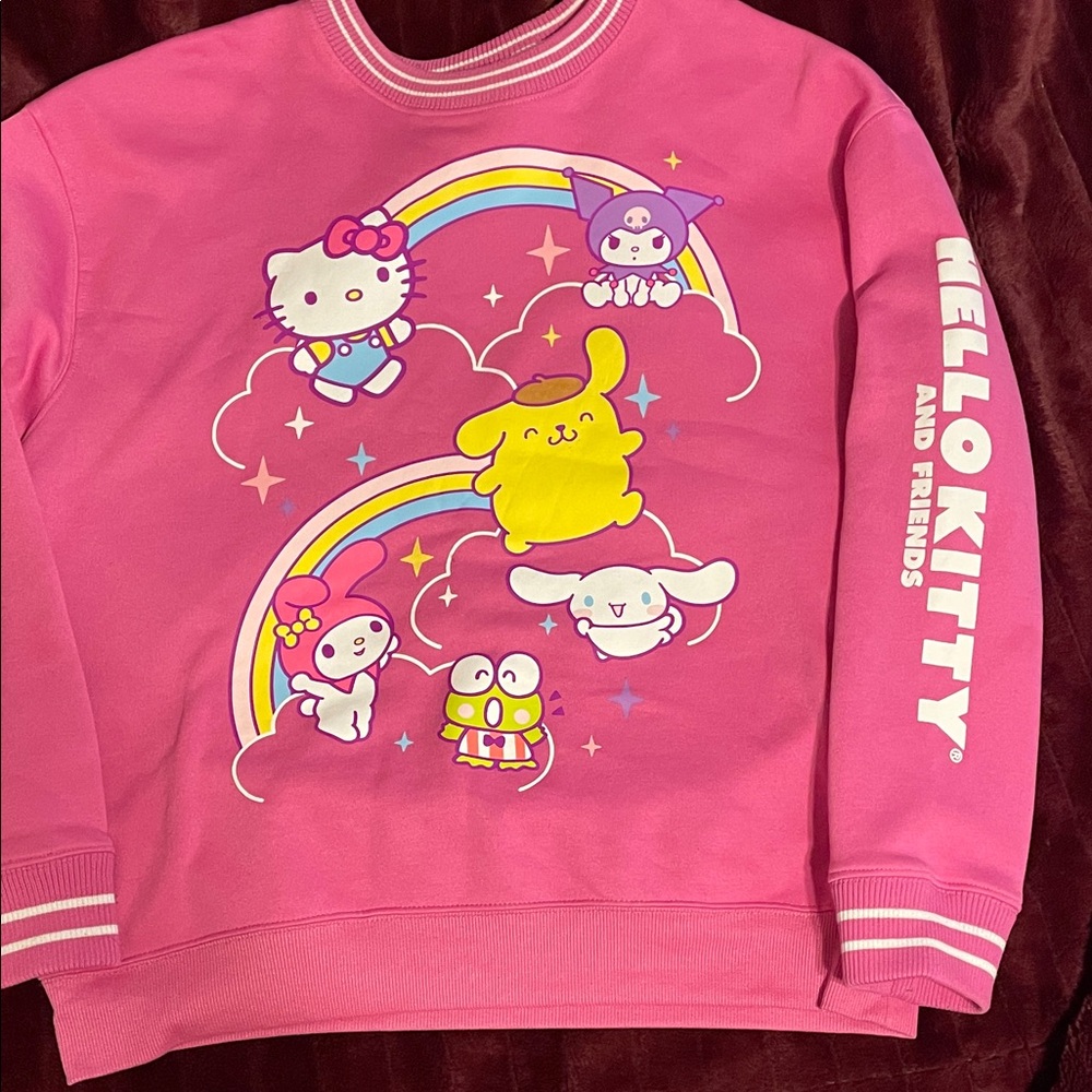 Hello Kitty Pink Fuchsia Sweatshirt XL